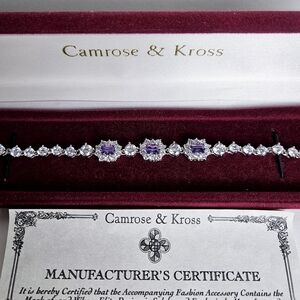 Purple and Silver Bracelet